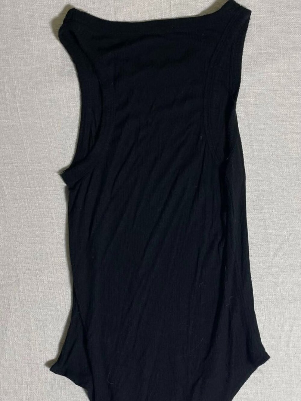 Womens Black Sleeveless Body Suit (Size L)